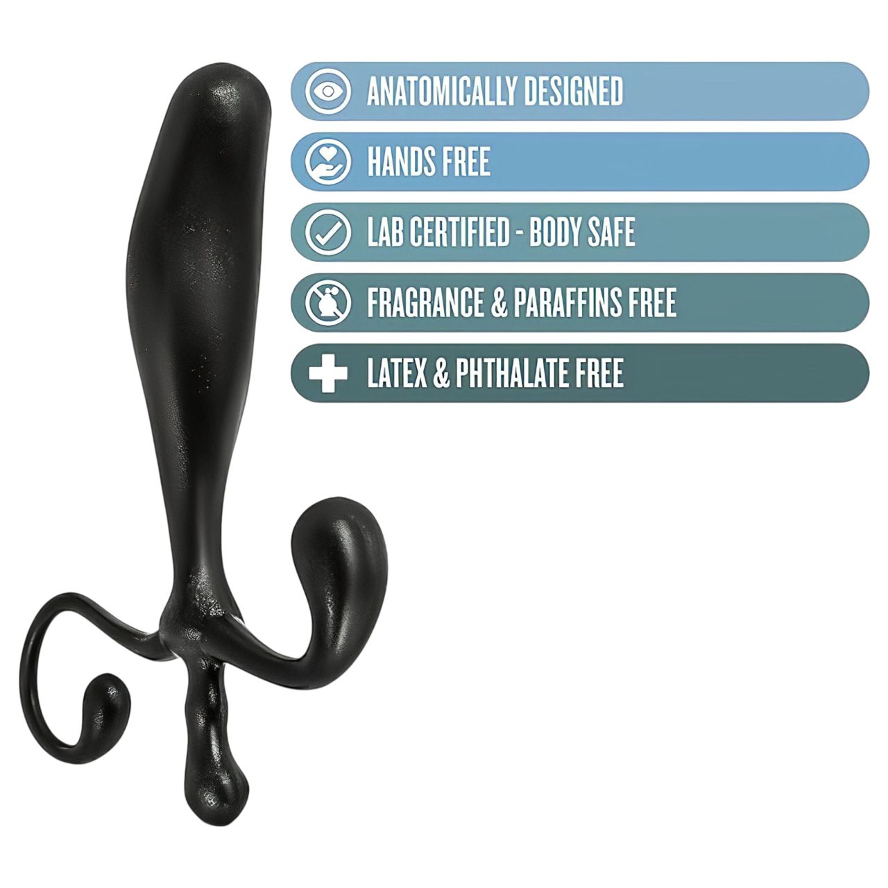 Anal Adventures - prosztata dildó és masszírozó (fekete) Anal Adventures - prosztata dildó és masszírozó (fekete)