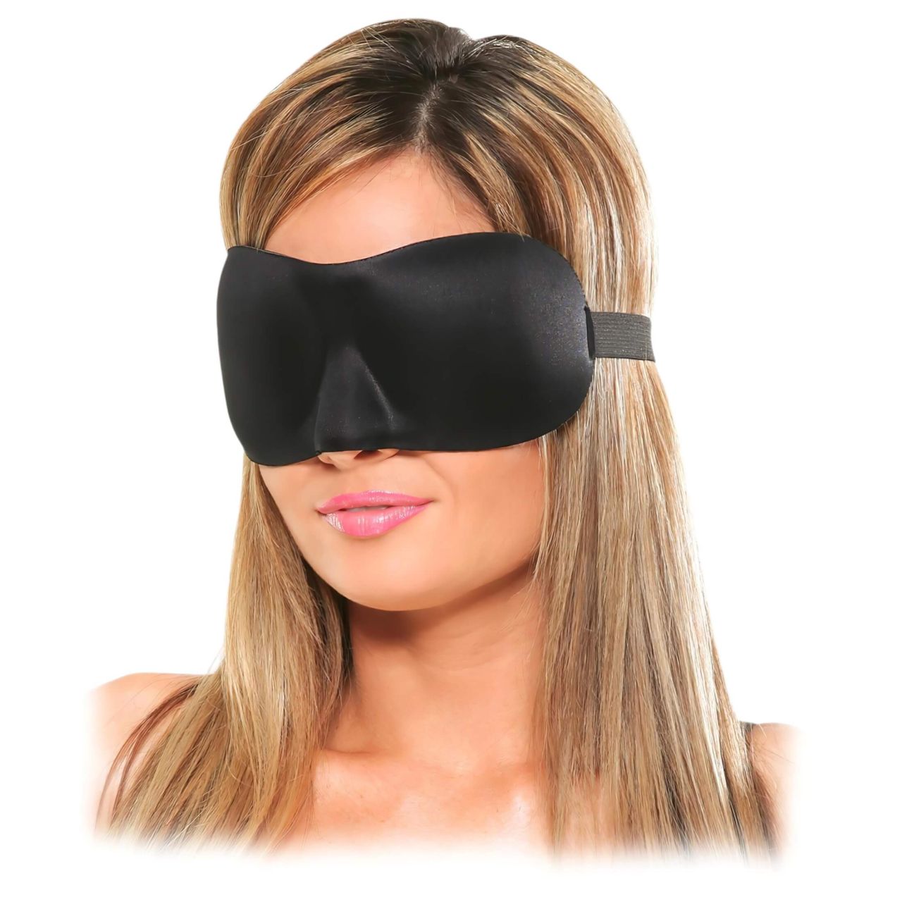 Pipedream - Fetish Deluxe Fantasy - széles, puha szemmaszk (fekete)