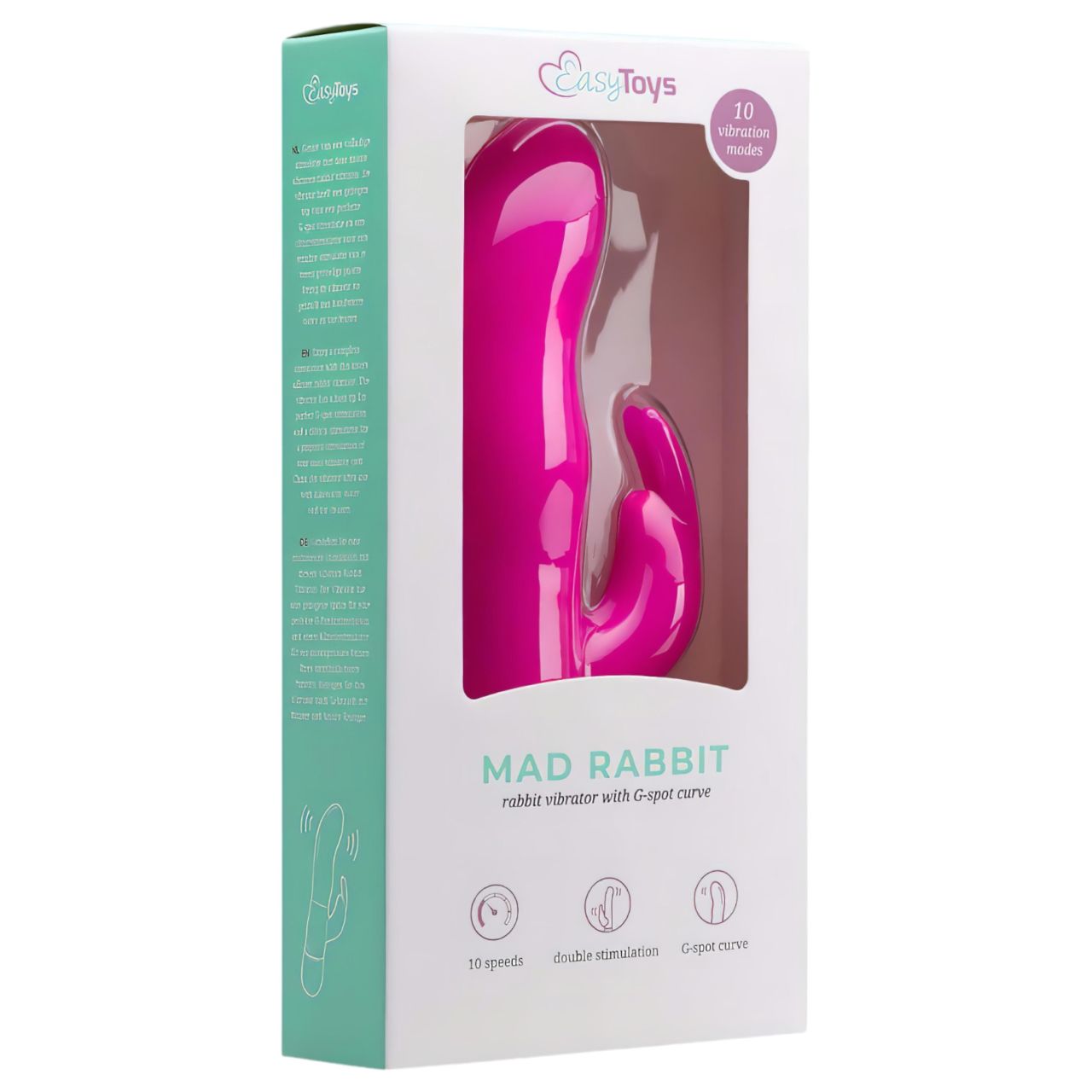 EasyToys Mad Rabbit - nyuszis csiklókaros vibrátor (pink) EasyToys Mad Rabbit - nyuszis csiklókaros vibrátor (pink)