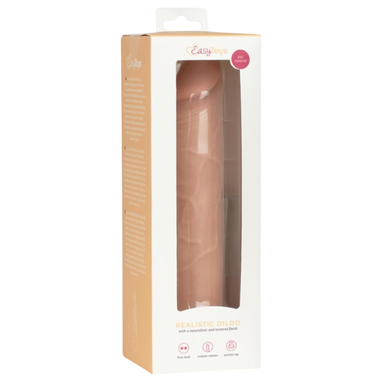EasyToys - élethű dildó - 17,5 cm (testszínű)