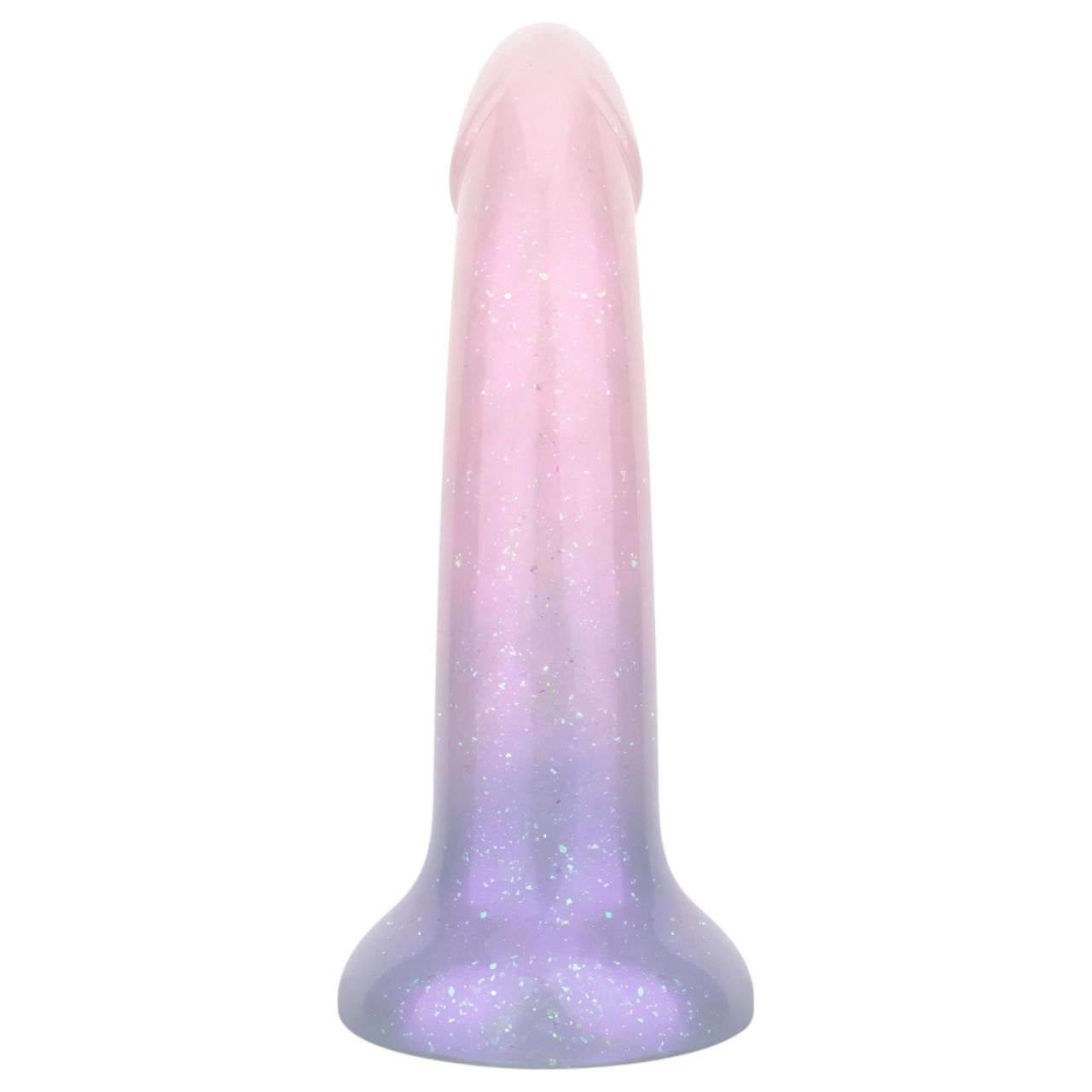 EasyToys Mermaid - csillámos dildó - 19 cm (pink)