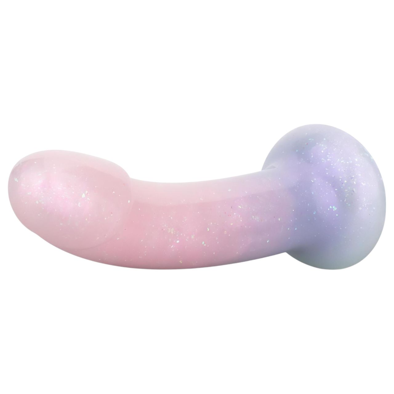 EasyToys Mermaid - csillámos dildó - 19 cm (pink)