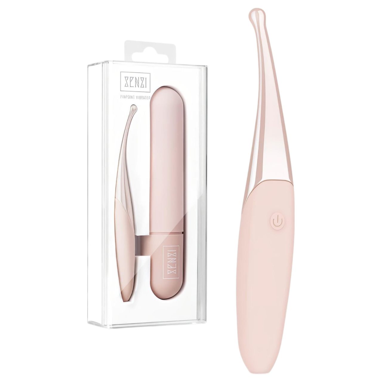Senzi - akkus, vízálló csiklóizgató vibrátor (pink)
