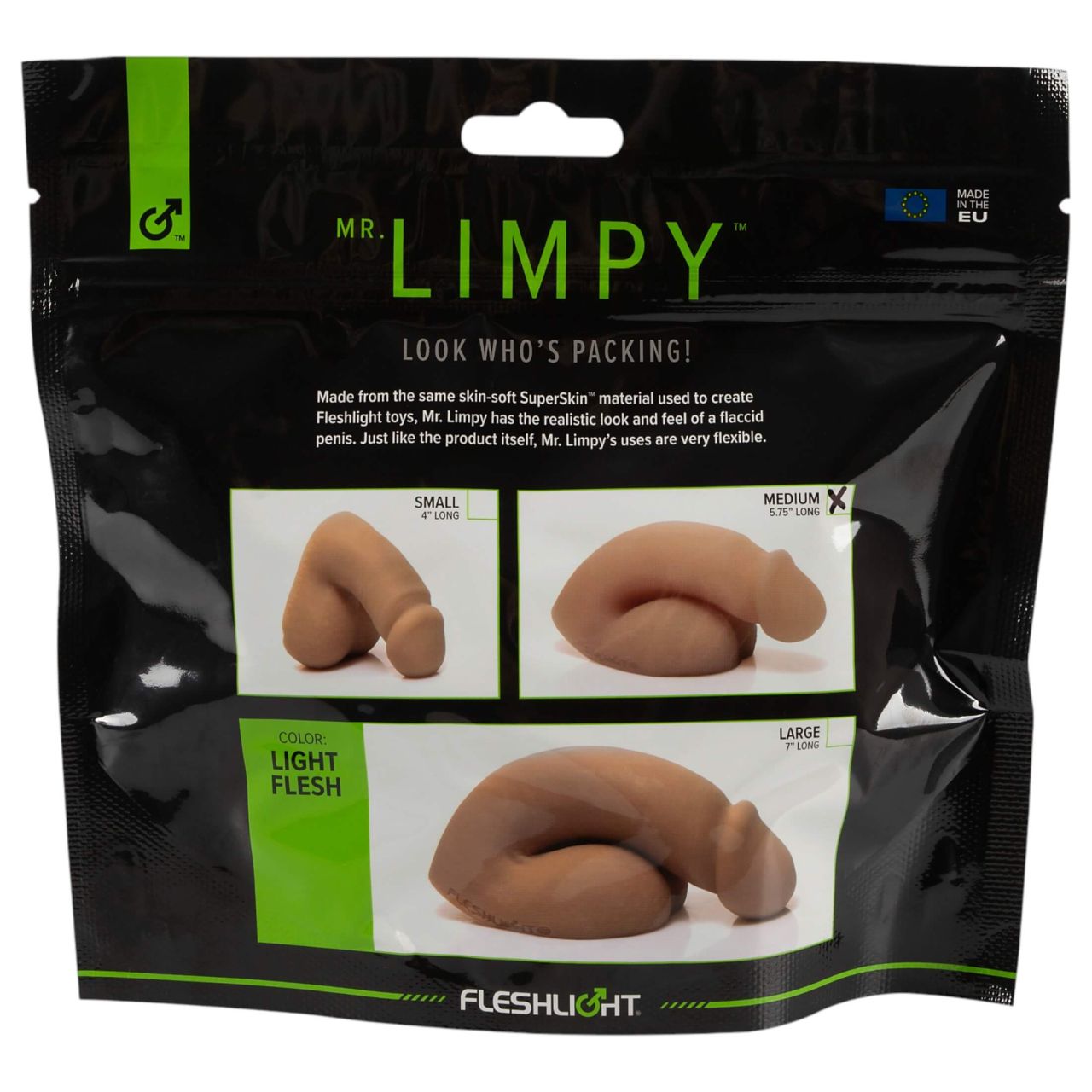 Fleshlight - Mr. Limpy - közepes élethű dildó (testszínű)