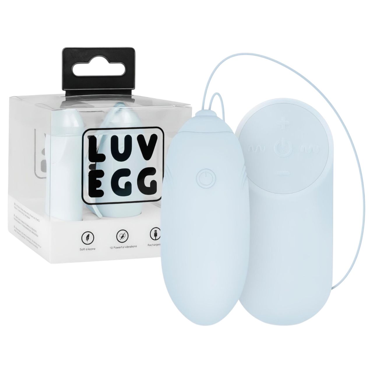 LUV EGG - hordható akkus, rádiós vibrotojás (kék)