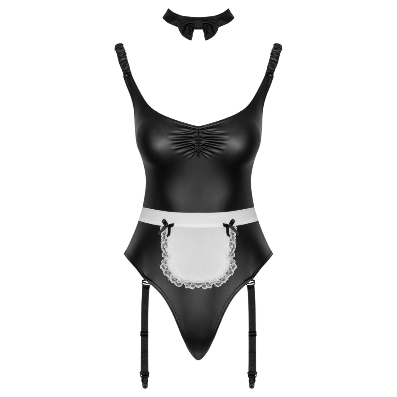 Cottelli - szobalány body köténnyel (fekete)