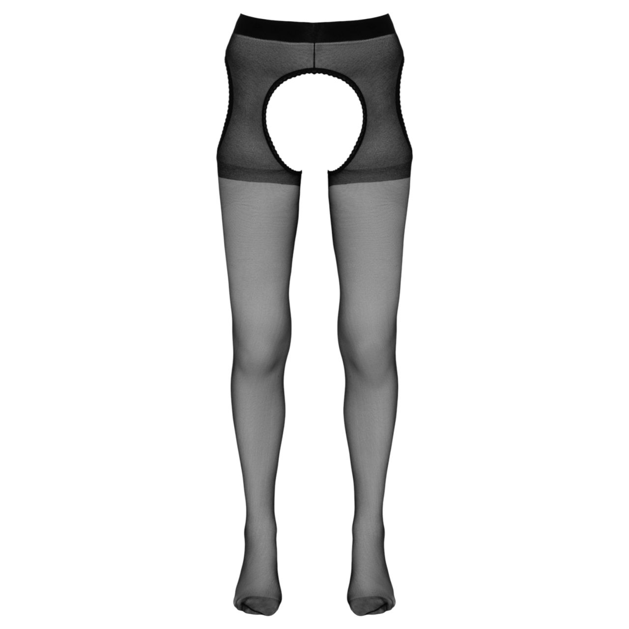 Cottelli - nyitott (crotchless) harisnyanadrág (fekete)