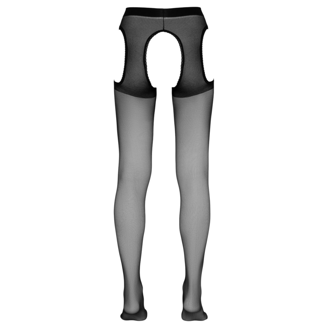 Cottelli - nyitott (crotchless) harisnyanadrág (fekete)