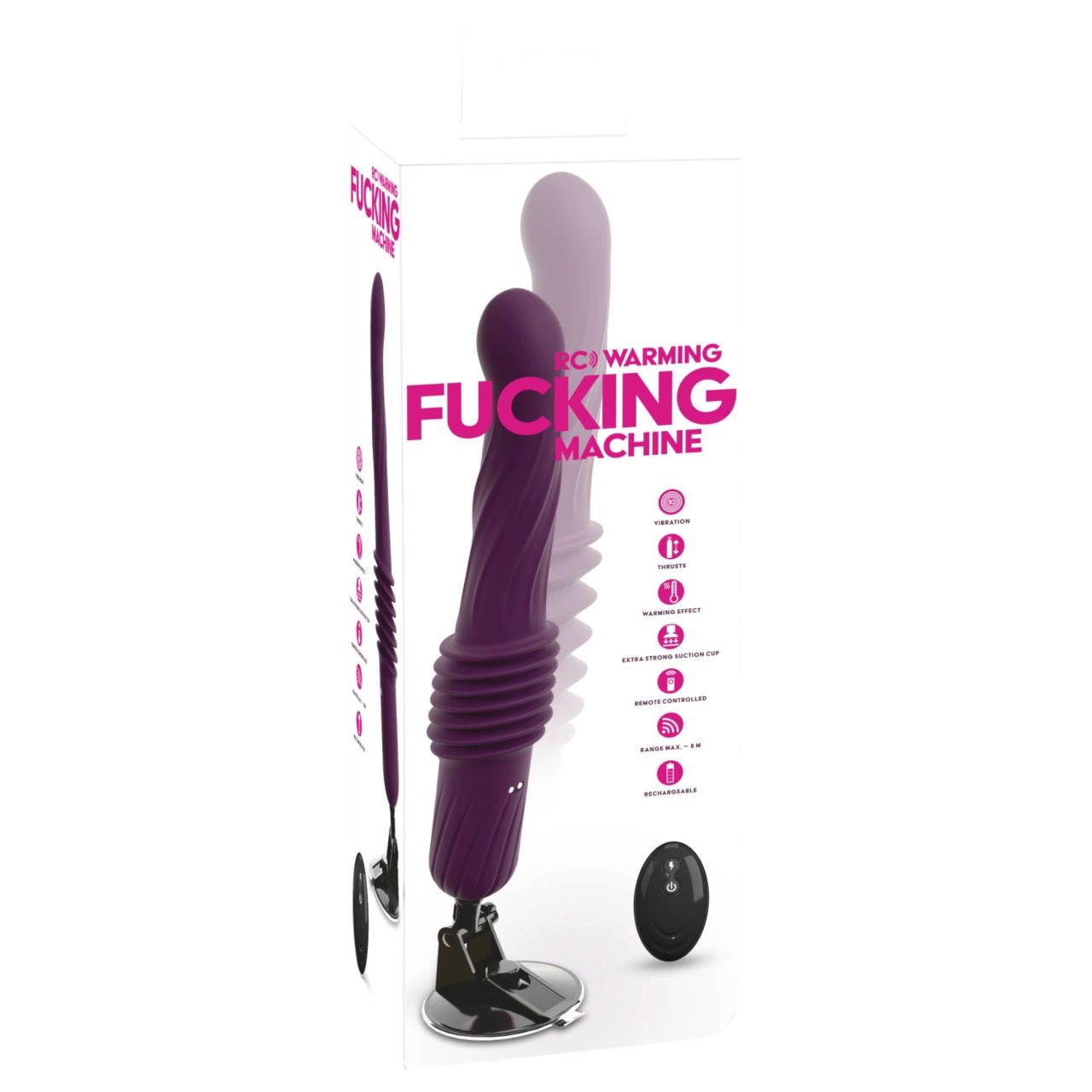 You2Toys - távirányítós melegítős lökő vibrátor (lila) You2Toys - távirányítós melegítős lökő vibrátor (lila)