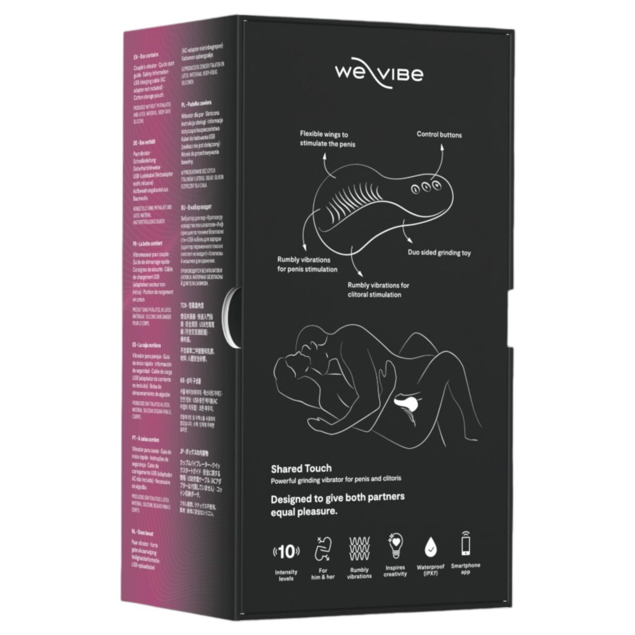 We-Vibe Shared Touch - app-vezérelt okos párvibrátor (fekete) We-Vibe Shared Touch - app-vezérelt okos párvibrátor (fekete)