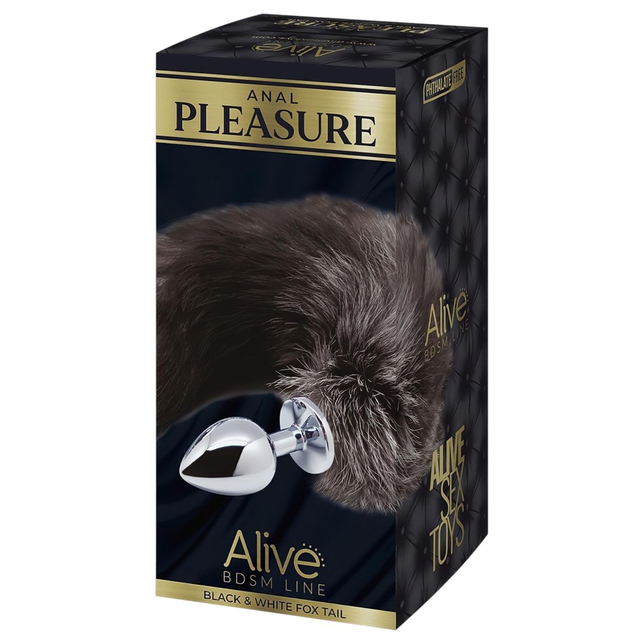 Alive Anal Pleasure - ezüst anál plug rókafarokkal (közepes) Alive Anal Pleasure - ezüst anál plug rókafarokkal (közepes)