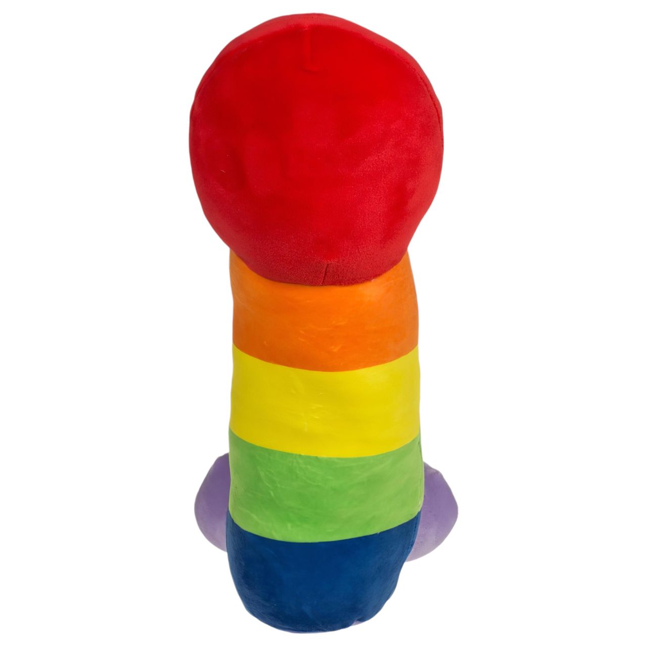 Plüss pénisz figura, tréfás ajándék (szivárvány, 30 cm)