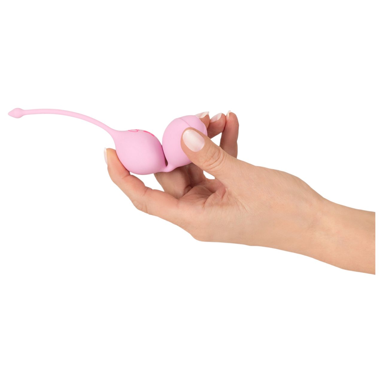 Cuties - duplagolyós szilikon gésagolyó kegel tornához (rózsaszín)