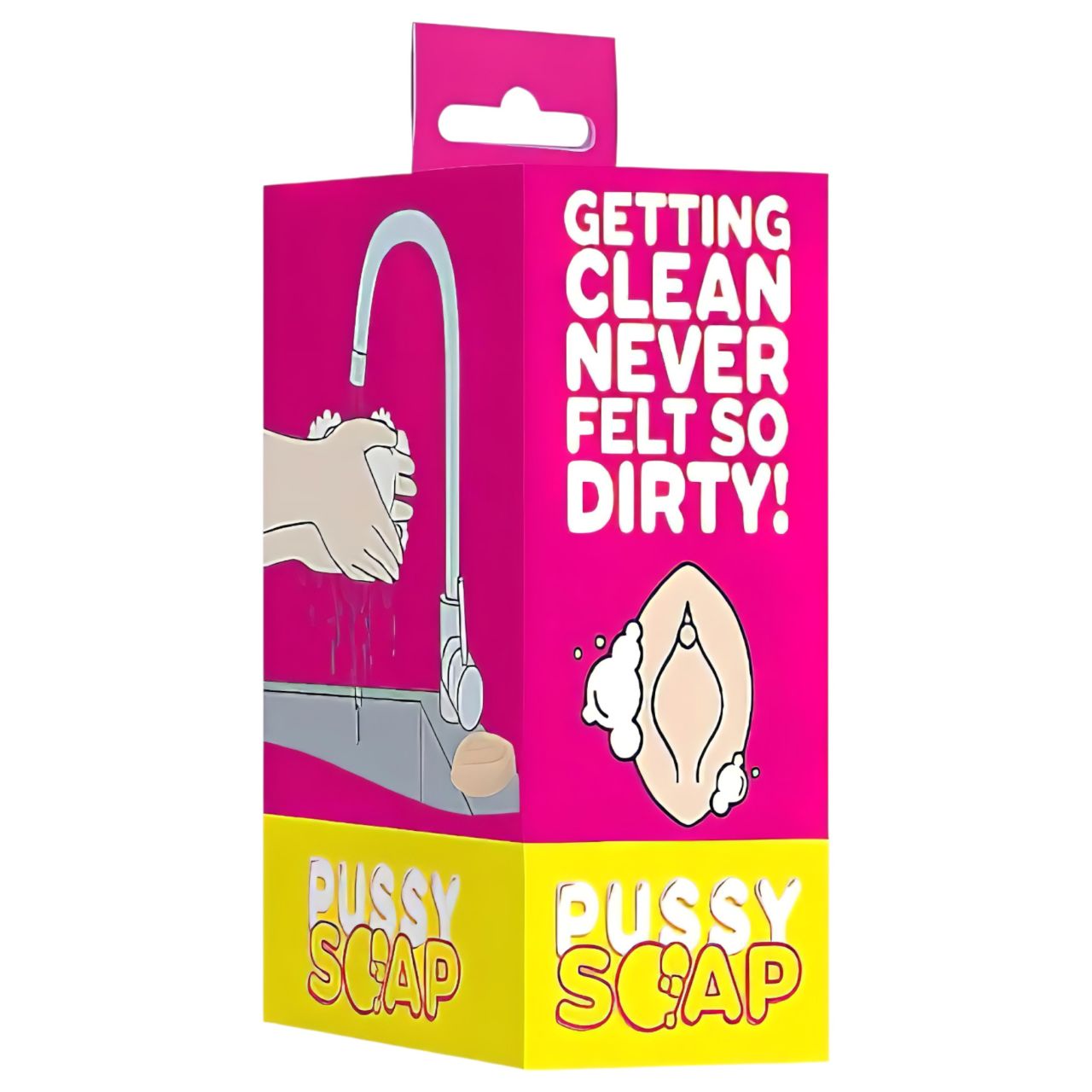 S-Line Pussy - natúr vagina formájú tréfás szappan (140 g) S-Line Pussy - natúr vagina formájú tréfás szappan (140 g)