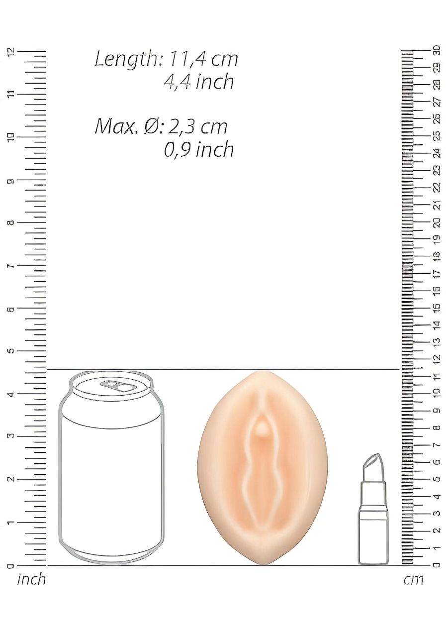 S-Line Pussy - natúr vagina formájú tréfás szappan (140 g) S-Line Pussy - natúr vagina formájú tréfás szappan (140 g)