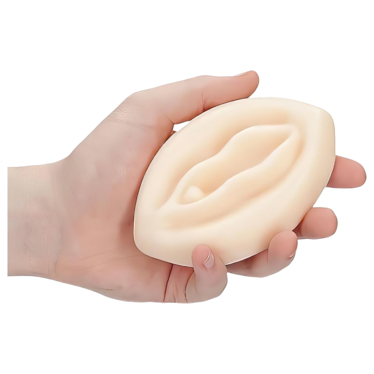 S-Line Pussy - natúr vagina formájú tréfás szappan (140 g) S-Line Pussy - natúr vagina formájú tréfás szappan (140 g)