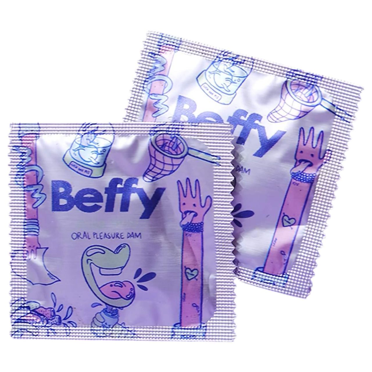 Beffy - ultravékony latex nyalókendő orális szexhez (2 db) Beffy - ultravékony latex nyalókendő orális szexhez (2 db)