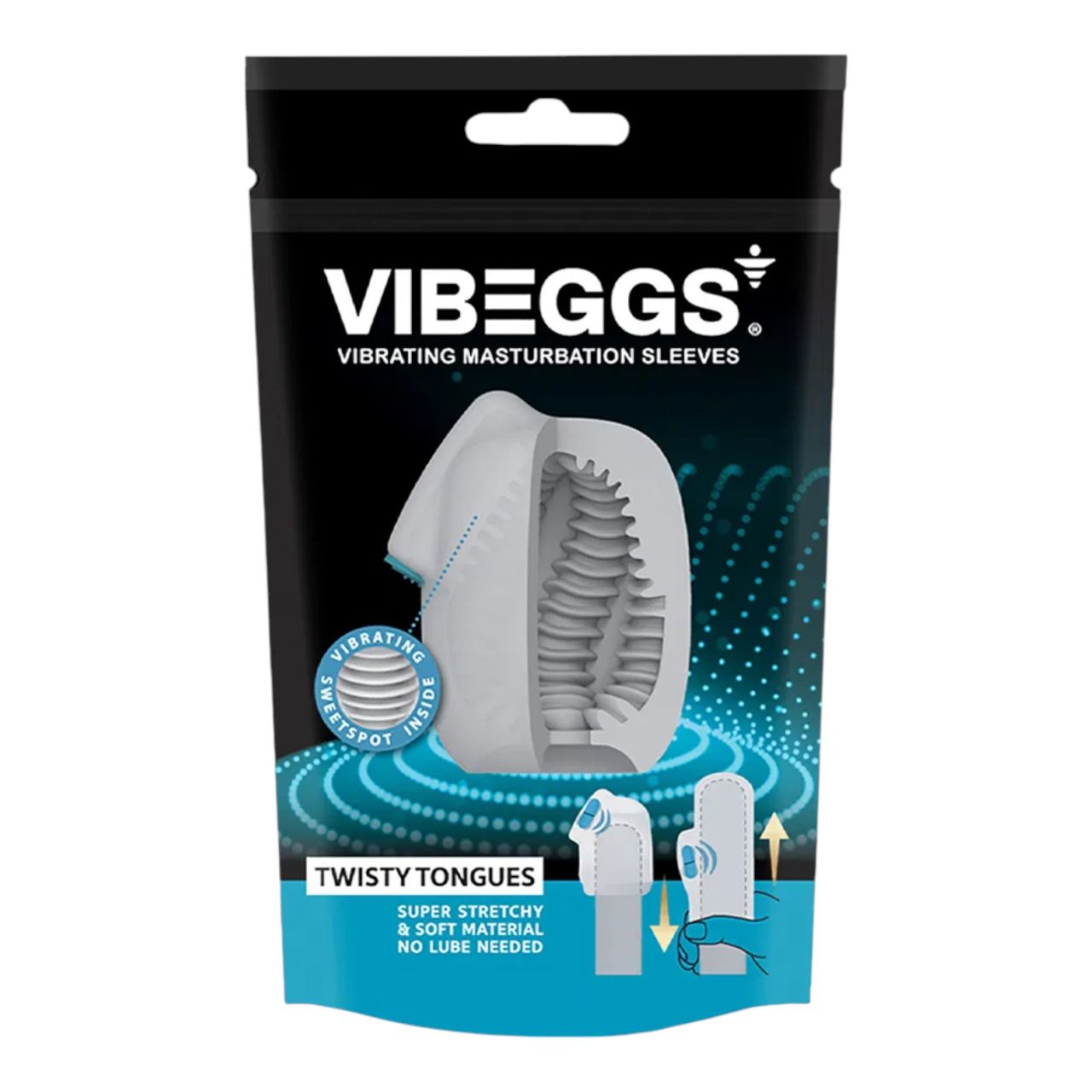 VIBEGGS Twisty Tongues - vibrációs tojás maszturbátor férfiaknak (fehér) VIBEGGS Twisty Tongues - vibrációs tojás maszturbátor férfiaknak (fehér)
