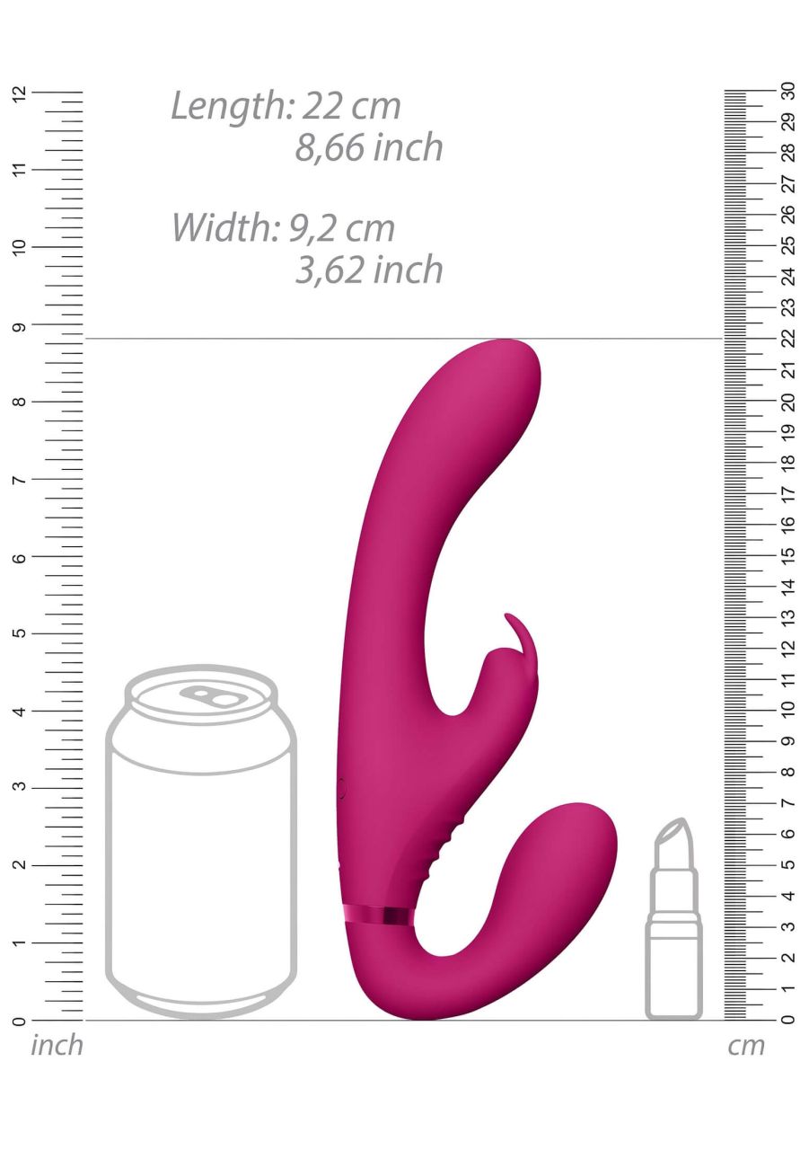 Vive Suki - felcsatolható vibrátor , tartópánt nélkül (pink) Vive Suki - felcsatolható vibrátor , tartópánt nélkül (pink)
