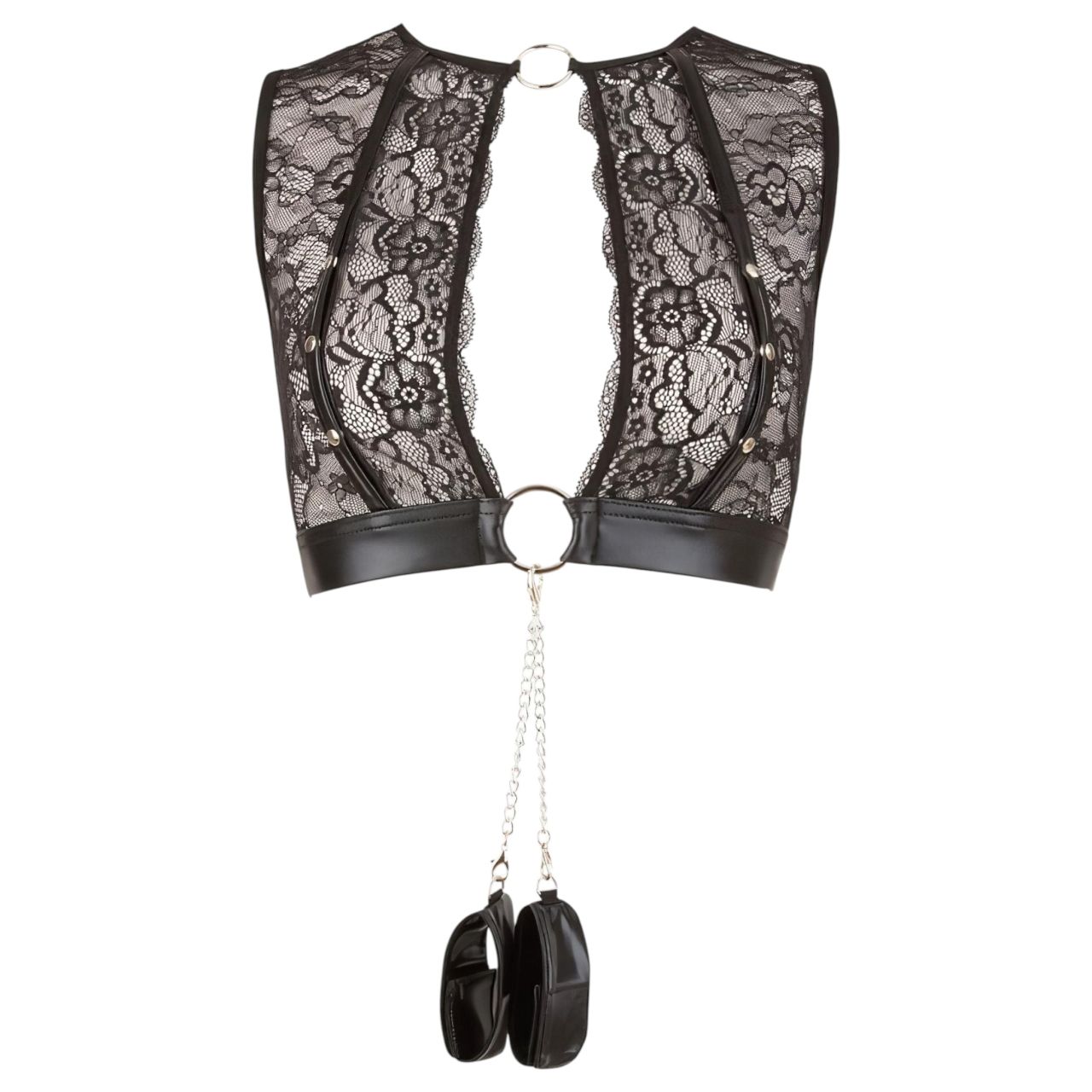 Cottelli Bondage - csipkés fehérnemű szett (4 részes) Cottelli Bondage - csipkés fehérnemű szett (4 részes)