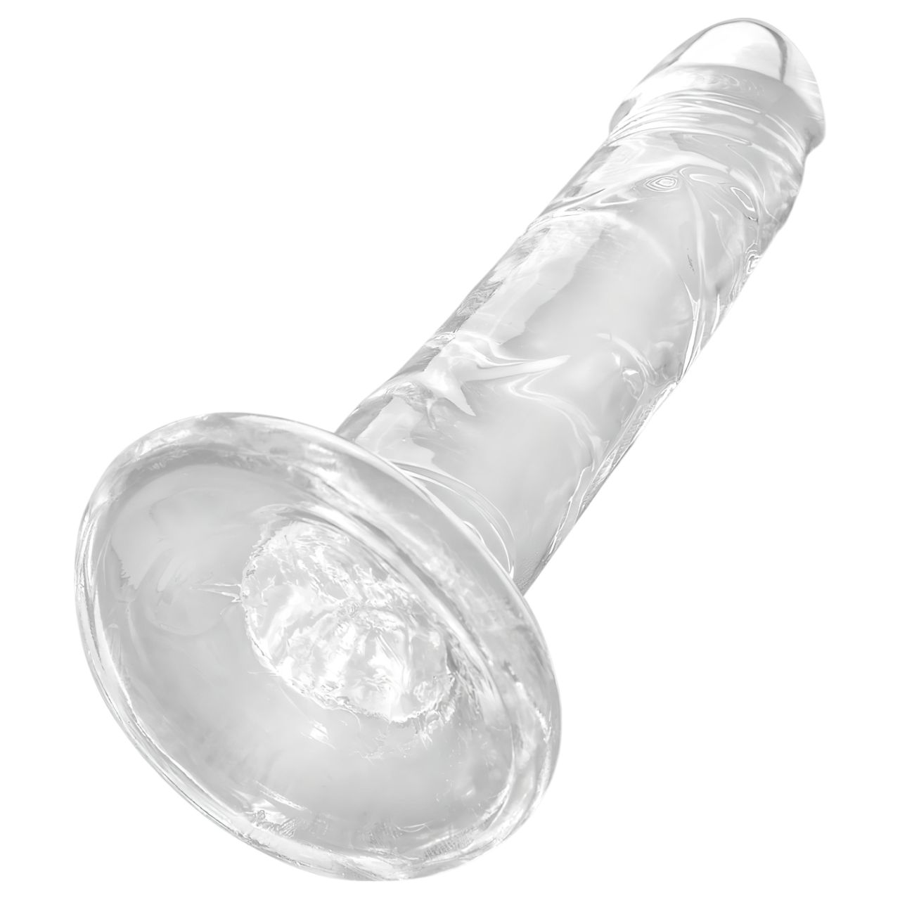 King Cock Clear 6 - tapadókorongos dildó (17,8 cm) King Cock Clear 6 - tapadókorongos dildó (17,8 cm)