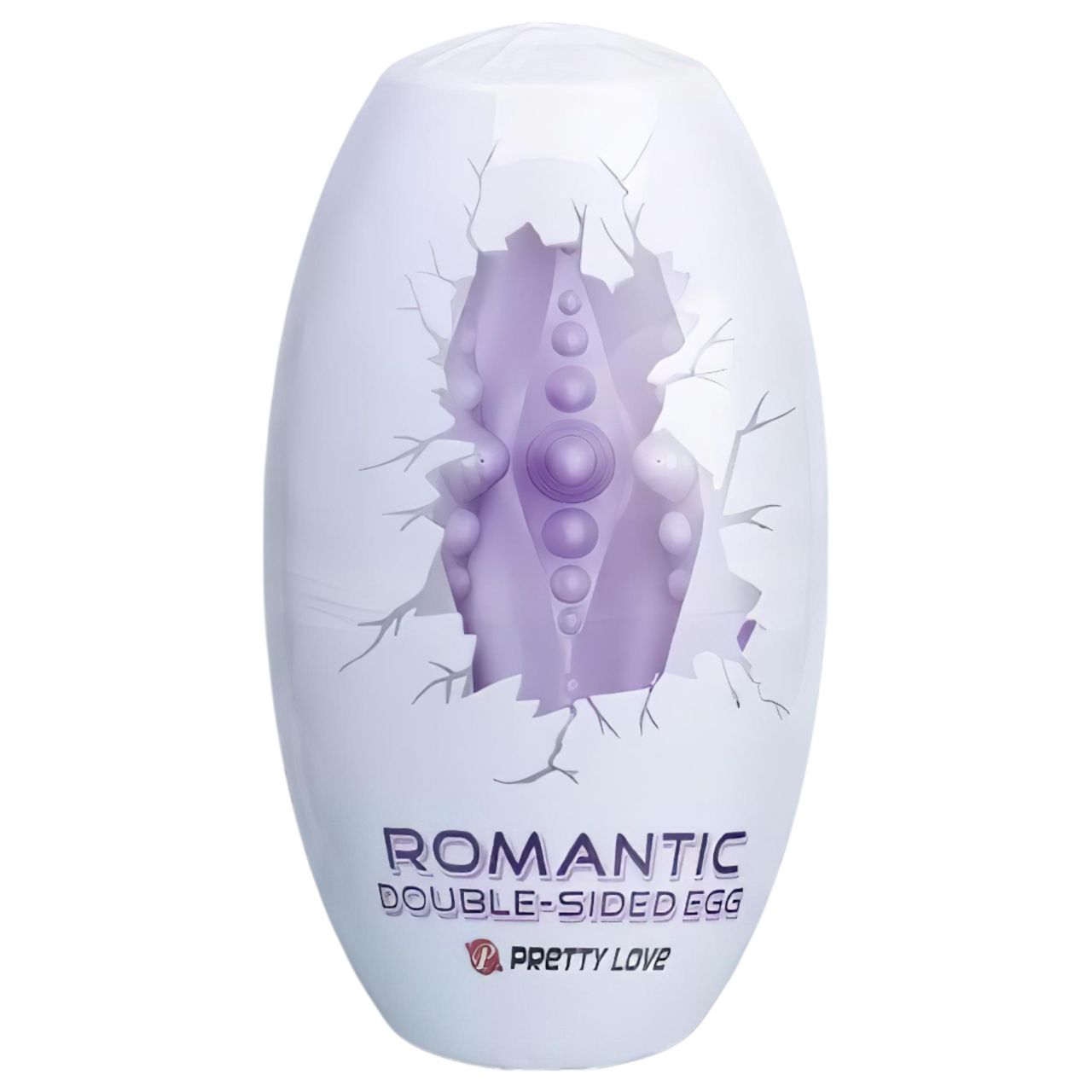 / Pretty Love Romantic - maszturbátor tojás férfiaknak - 1 db (lila)
