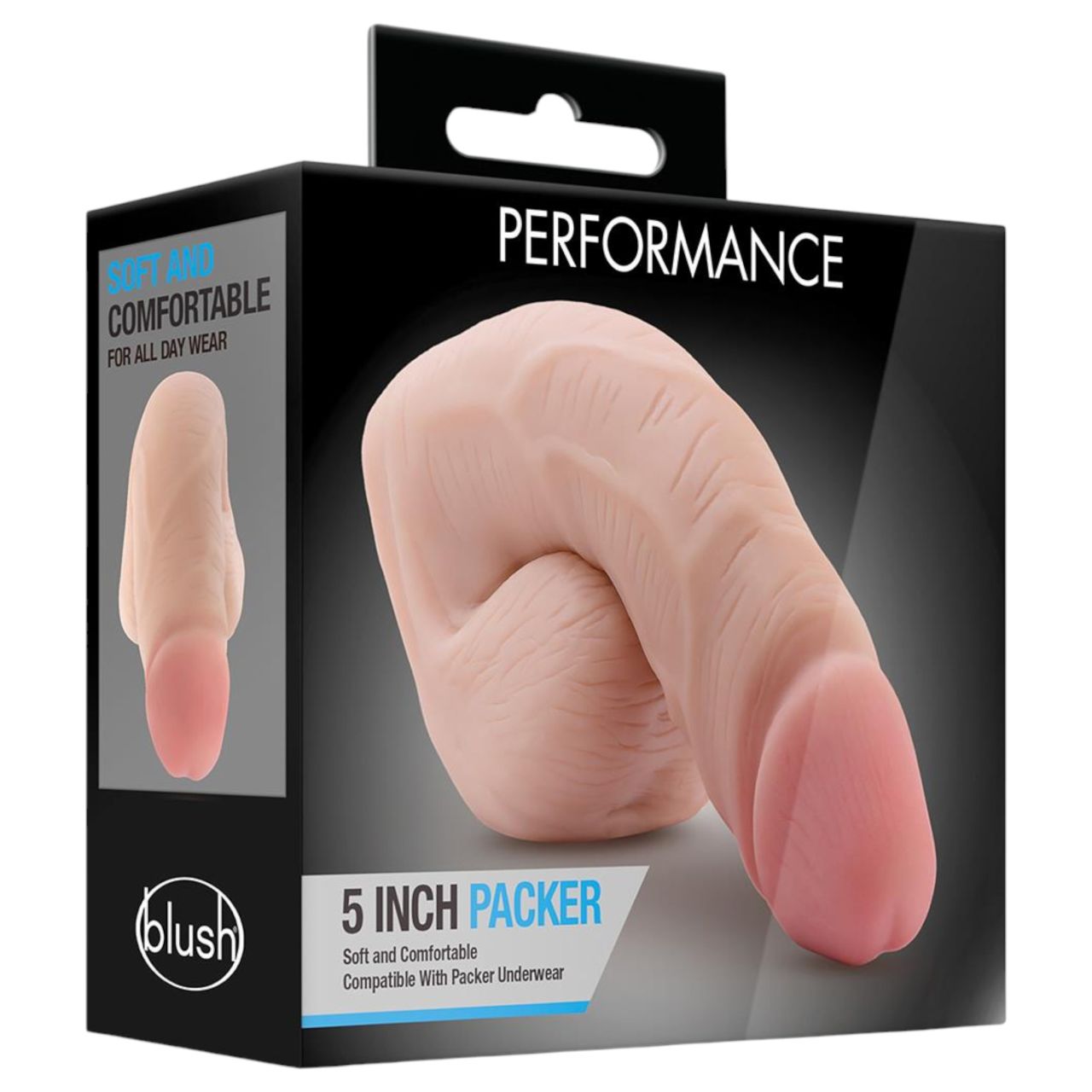 Blush Performance - élethű packer műpénisz (testszínű, 13 cm)