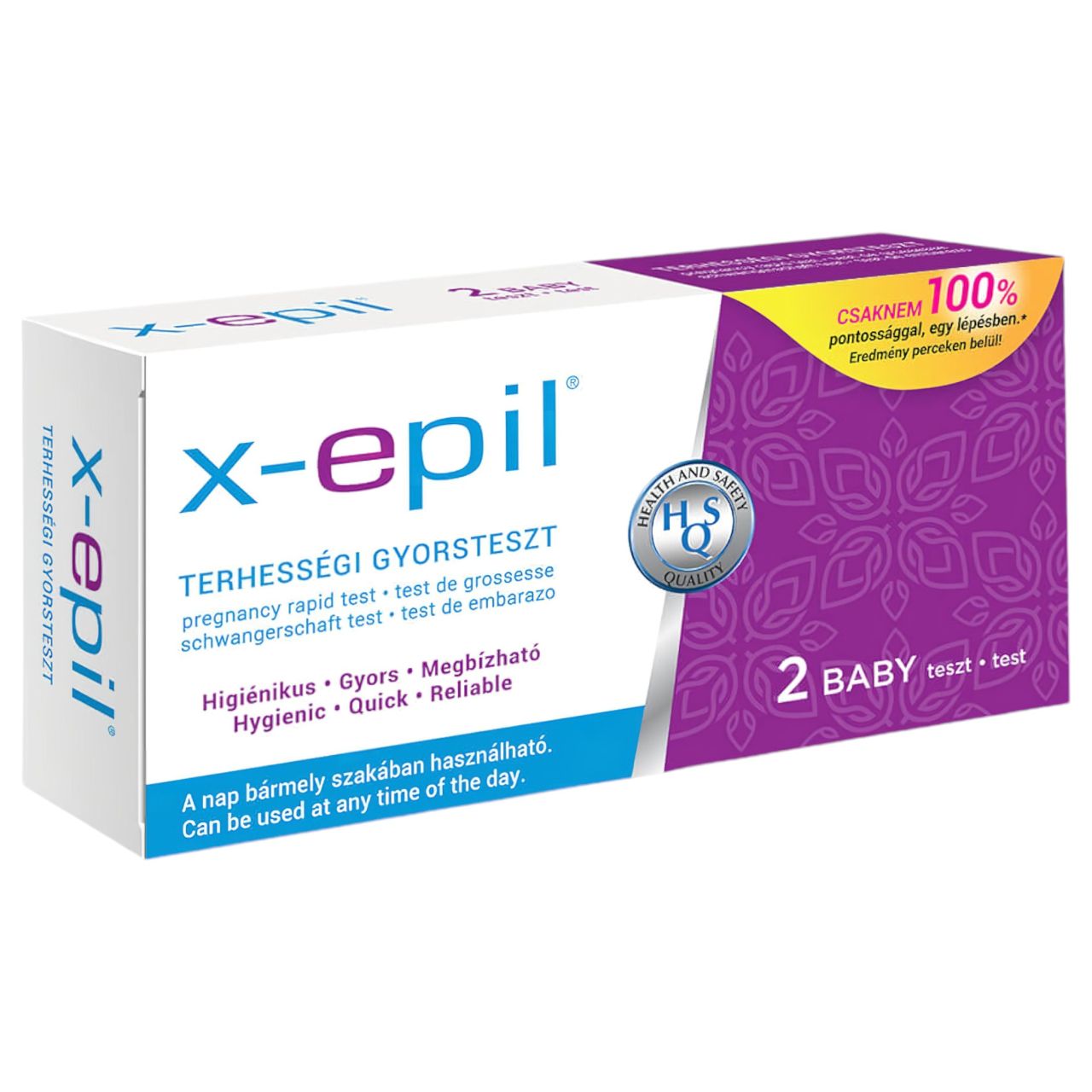 X-Epil - terhességi gyorsteszt (2 db)