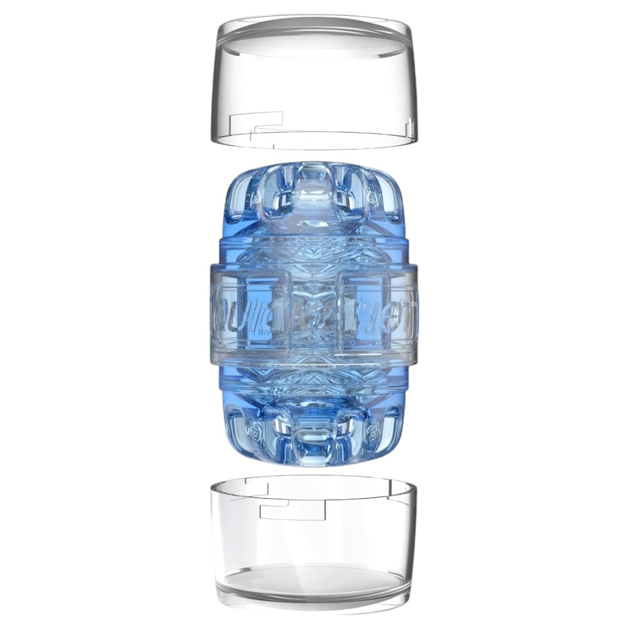 Fleshlight Quickshot Turbo - kétvégű utazó maszturbátor (kék)