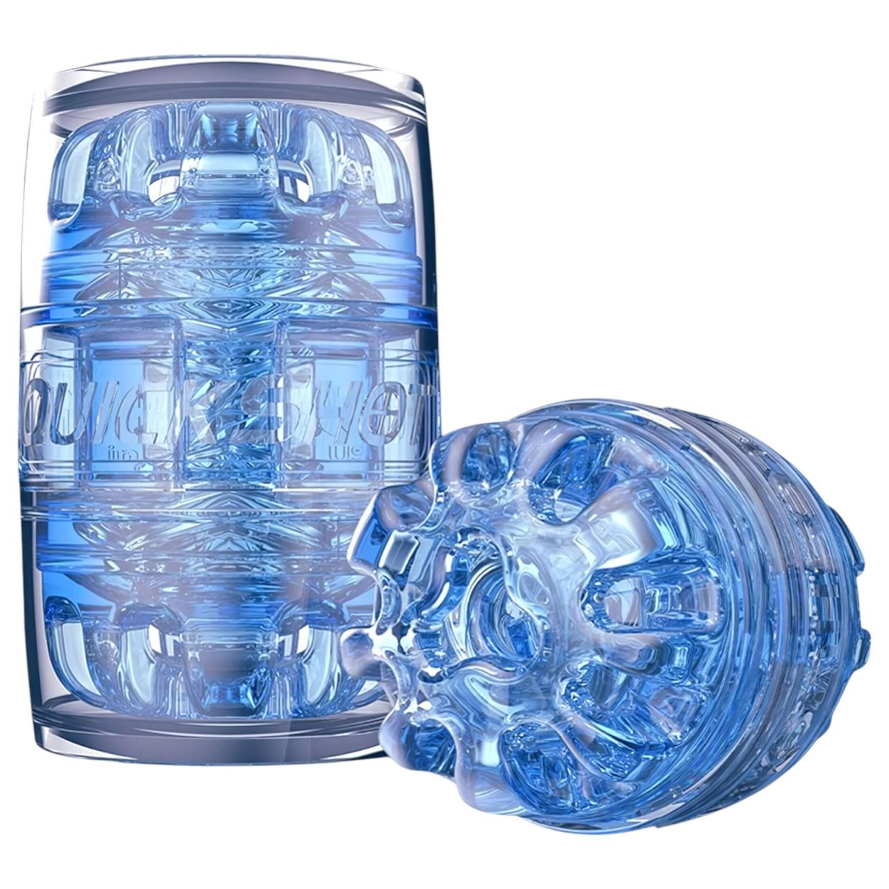 Fleshlight Quickshot Turbo - kétvégű utazó maszturbátor (kék)