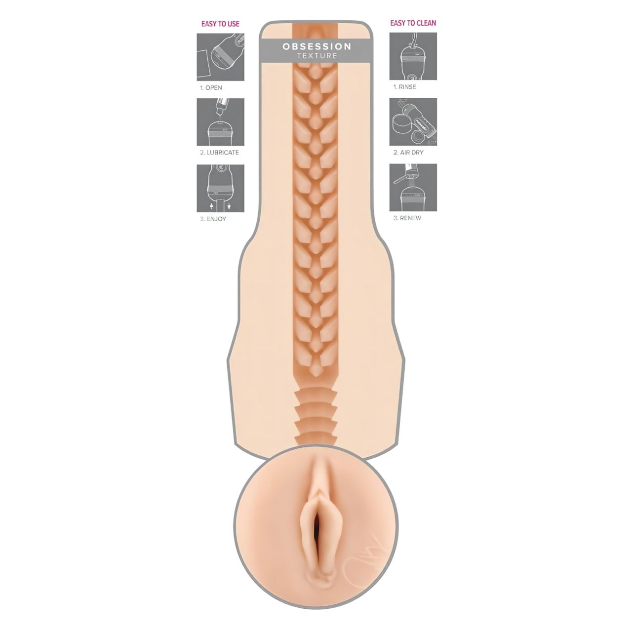 Fleshlight Jenna Haze Obsession - vaginamaszturbátor Fleshlight Jenna Haze Obsession - vaginamaszturbátor