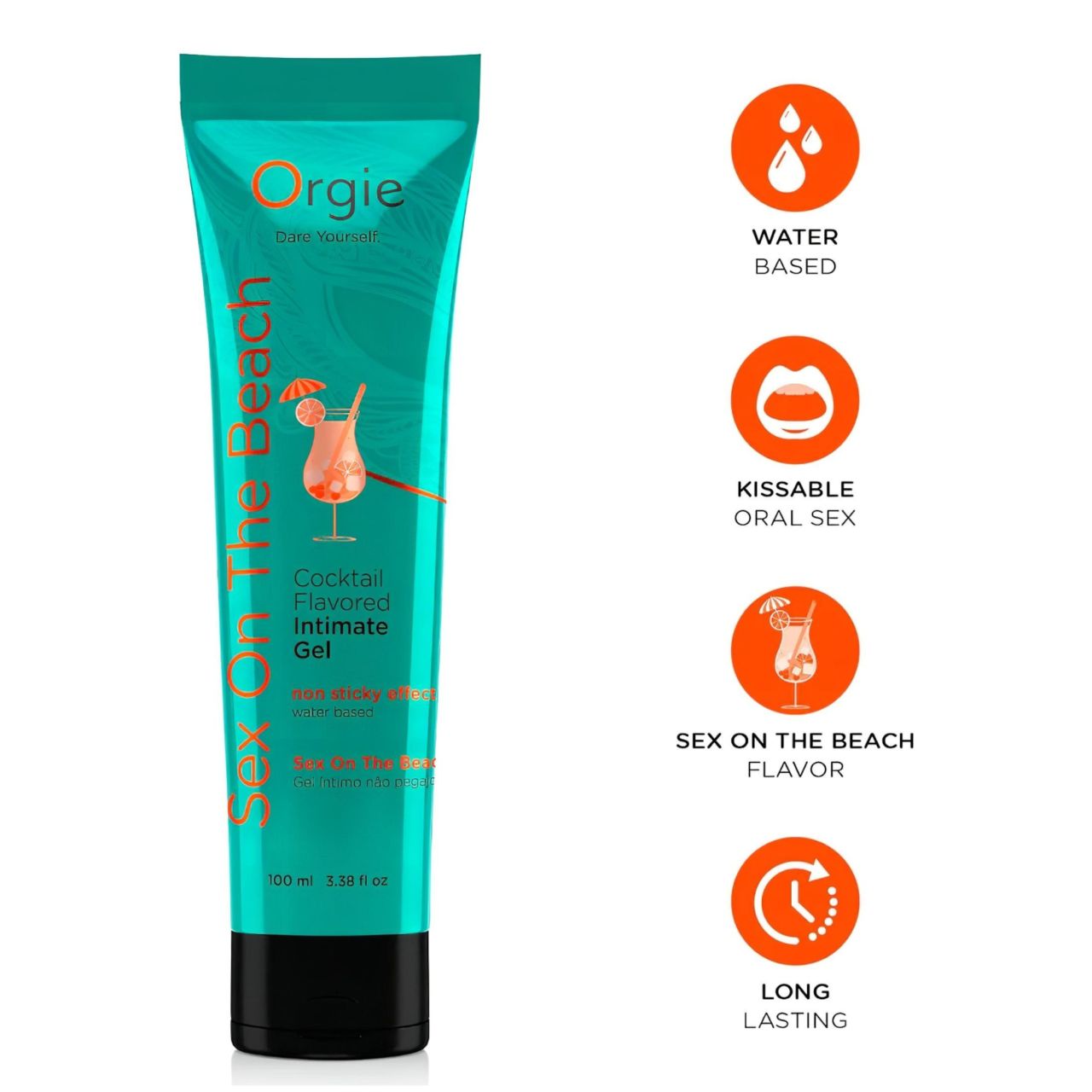 Orgie Cocktail Sex On The Beach - ehető vízbázisú síkosító (100 ml) Orgie Cocktail Sex On The Beach - ehető vízbázisú síkosító (100 ml)