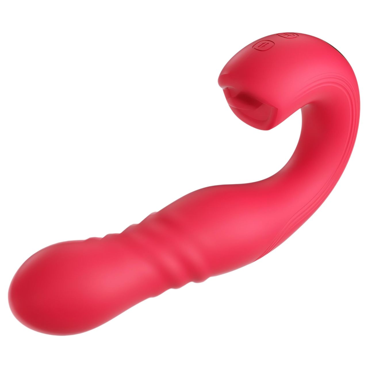 Honey Play Box Joi Thrust 2 - App-vezérelt lökő nyelves vibrátor (piros) Honey Play Box Joi Thrust 2 - App-vezérelt lökő nyelves vibrátor (piros)