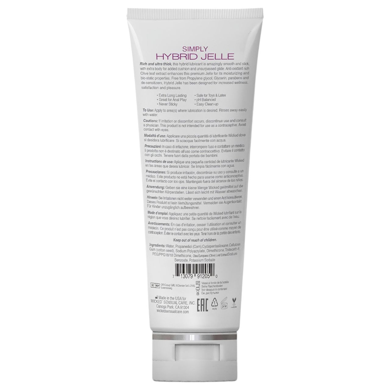 Wicked Simply Hybrid Jelle - vegyesbázisú síkosító (120 ml)