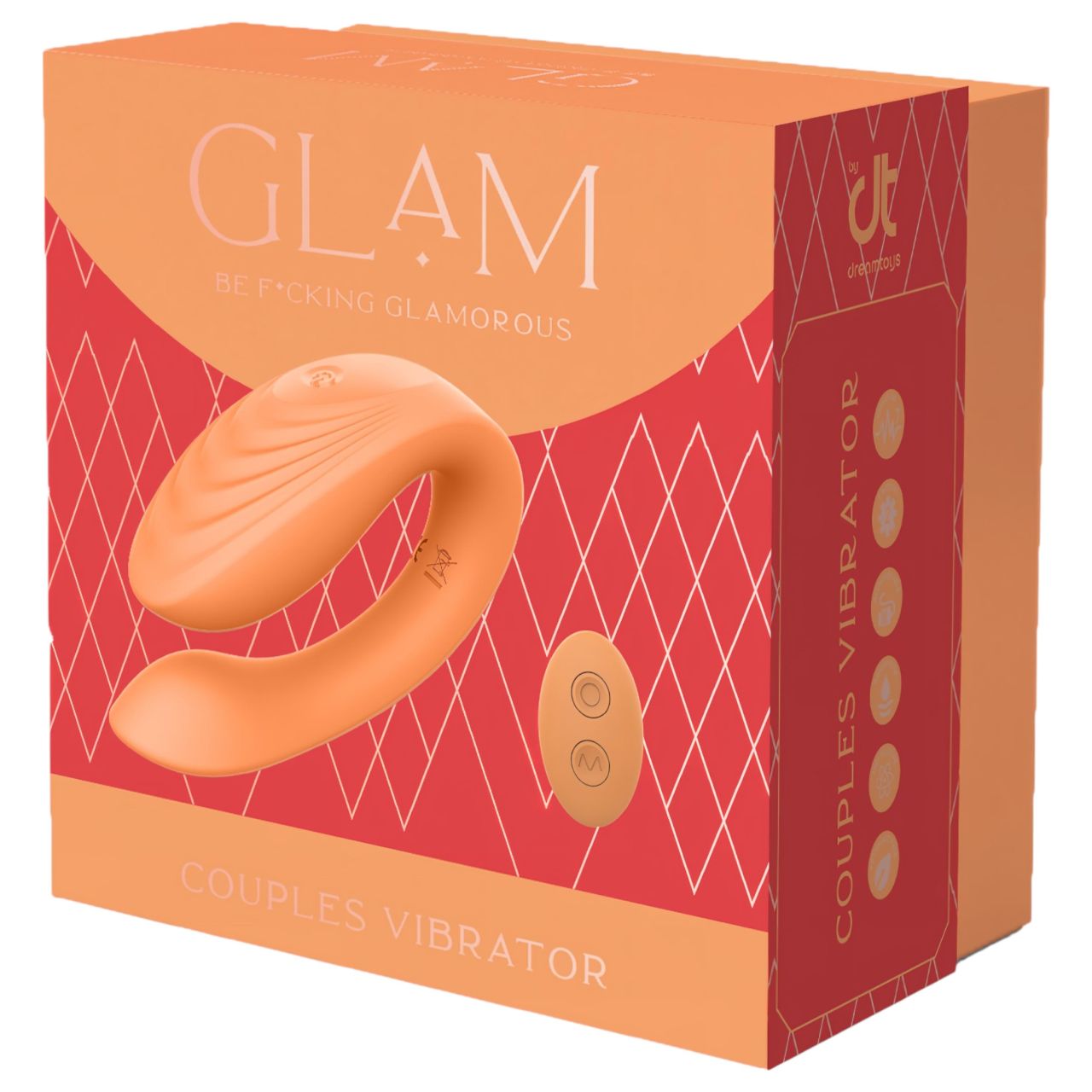 Glam - akkus, rádiós párvibrátor (narancs) Glam - akkus, rádiós párvibrátor (narancs)