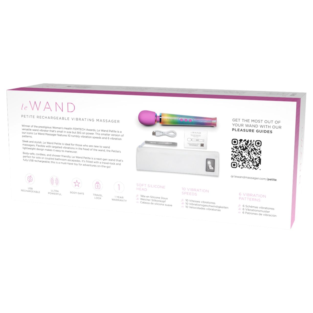 le Wand - akkus masszírozó vibrátor (szivárvány) le Wand - akkus masszírozó vibrátor (szivárvány)