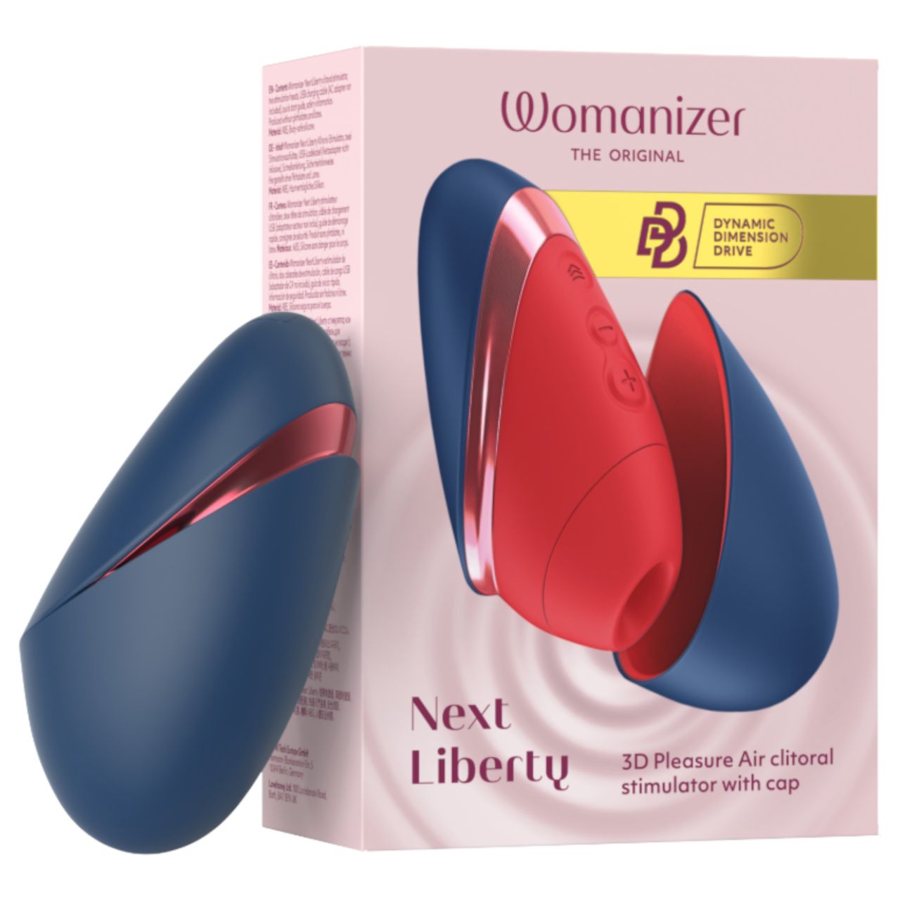 Womanizer Next Liberty - léghullámos csiklóizgató (kék)