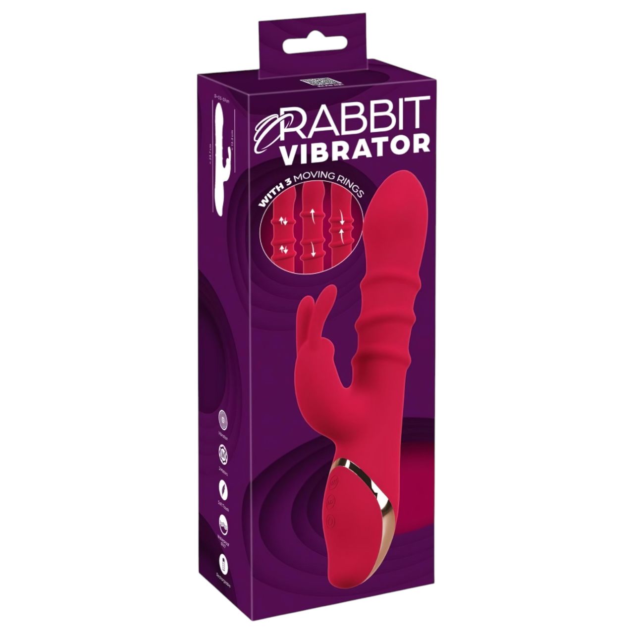 You2Toys Rabbit - mozgó gyűrűs, csiklókaros vibrátor (piros) You2Toys Rabbit - mozgó gyűrűs, csiklókaros vibrátor (piros)