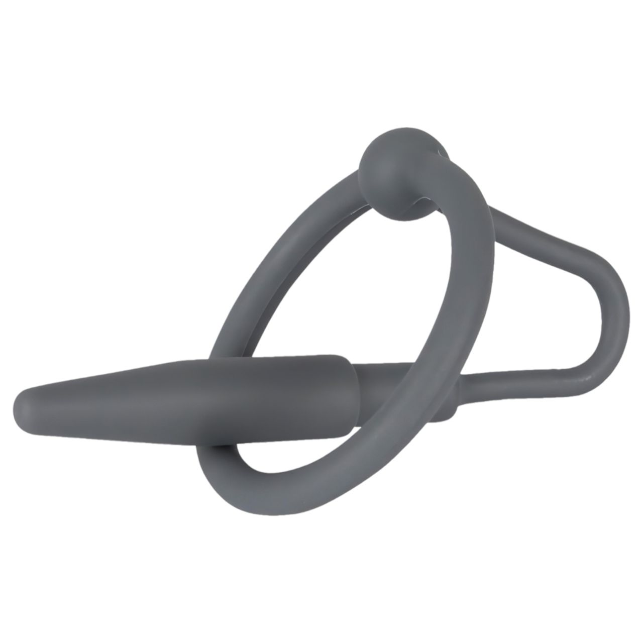 You2Toys Penisplug - szilikon makkgyűrű kúpos húgycső dilátorral (szürke) You2Toys Penisplug - szilikon makkgyűrű kúpos húgycső dilátorral (szürke)