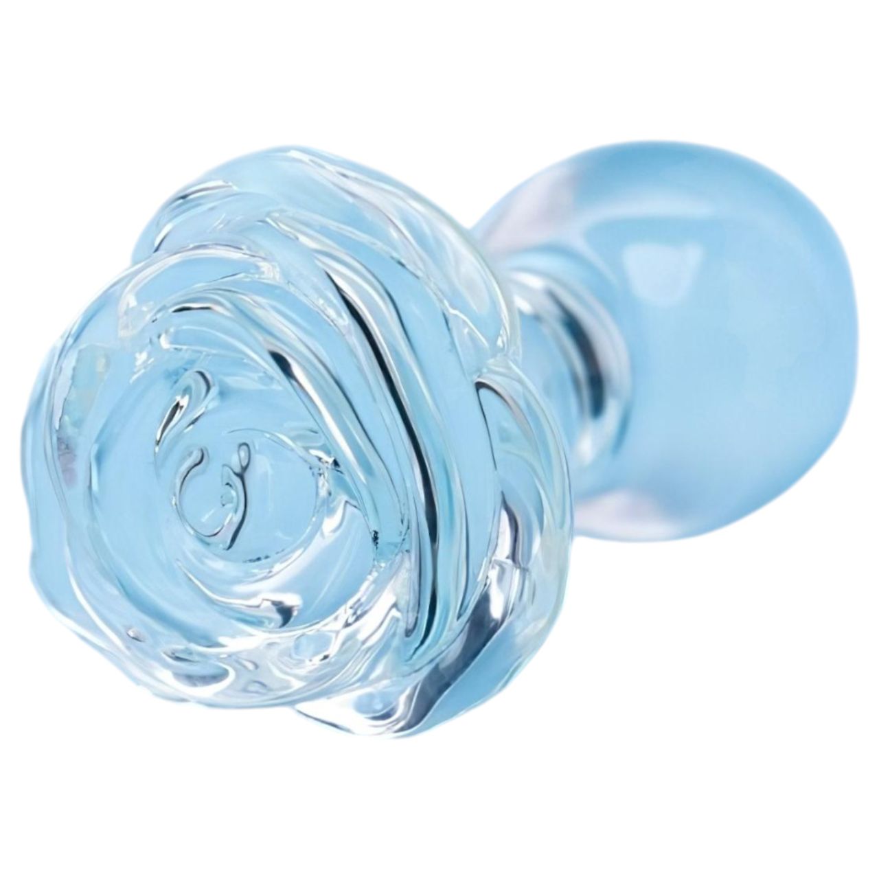 Clarity Utopian Bloom - üveg anál plug (átlátszó)
