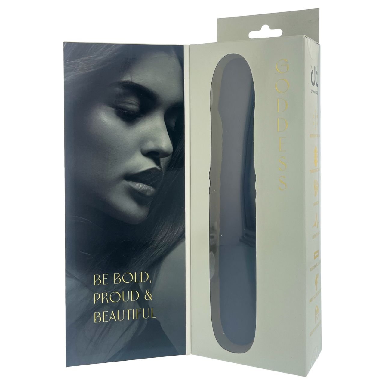Goddess - lökő vibrátor forgó gyöngysoros szárral (sötétkék) Goddess - lökő vibrátor forgó gyöngysoros szárral (sötétkék)