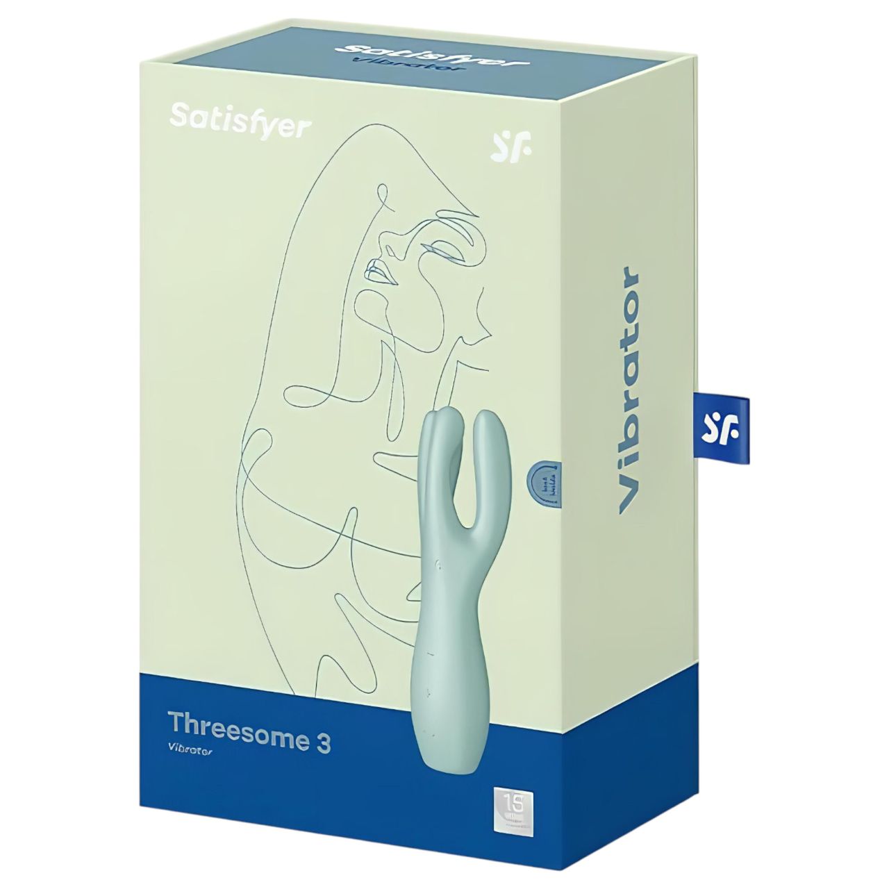 / Satisfyer Threesome 3 - akkus csikló vibrátor, csiklóizgató (menta)