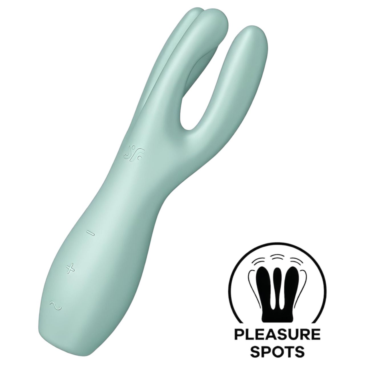 / Satisfyer Threesome 3 - akkus csikló vibrátor, csiklóizgató (menta)