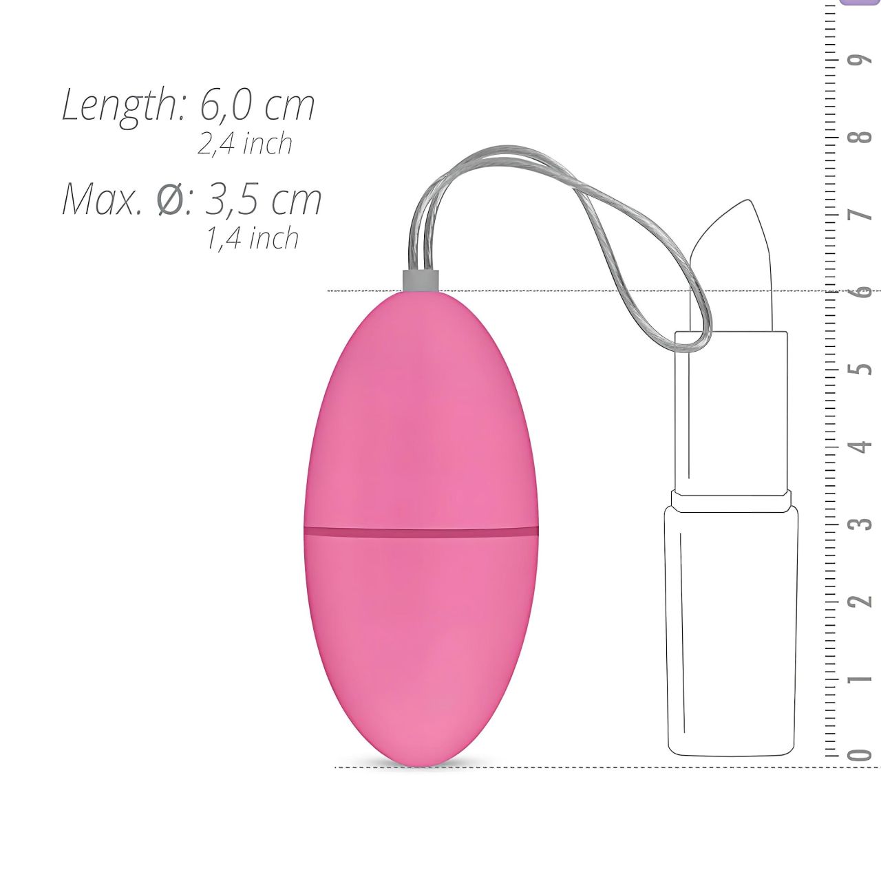 EasyToys - hordható 7 ritmusú rádiós vibrotojás (pink) EasyToys - hordható 7 ritmusú rádiós vibrotojás (pink)