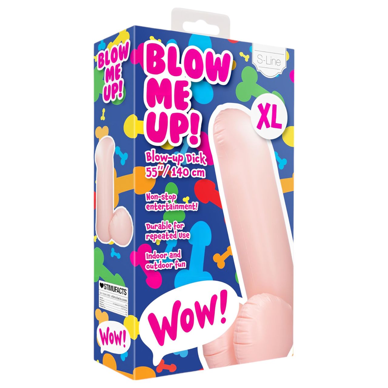 S-Line Blow Me Up - felfújható pénisz lufi lánybúcsúra (140 cm)