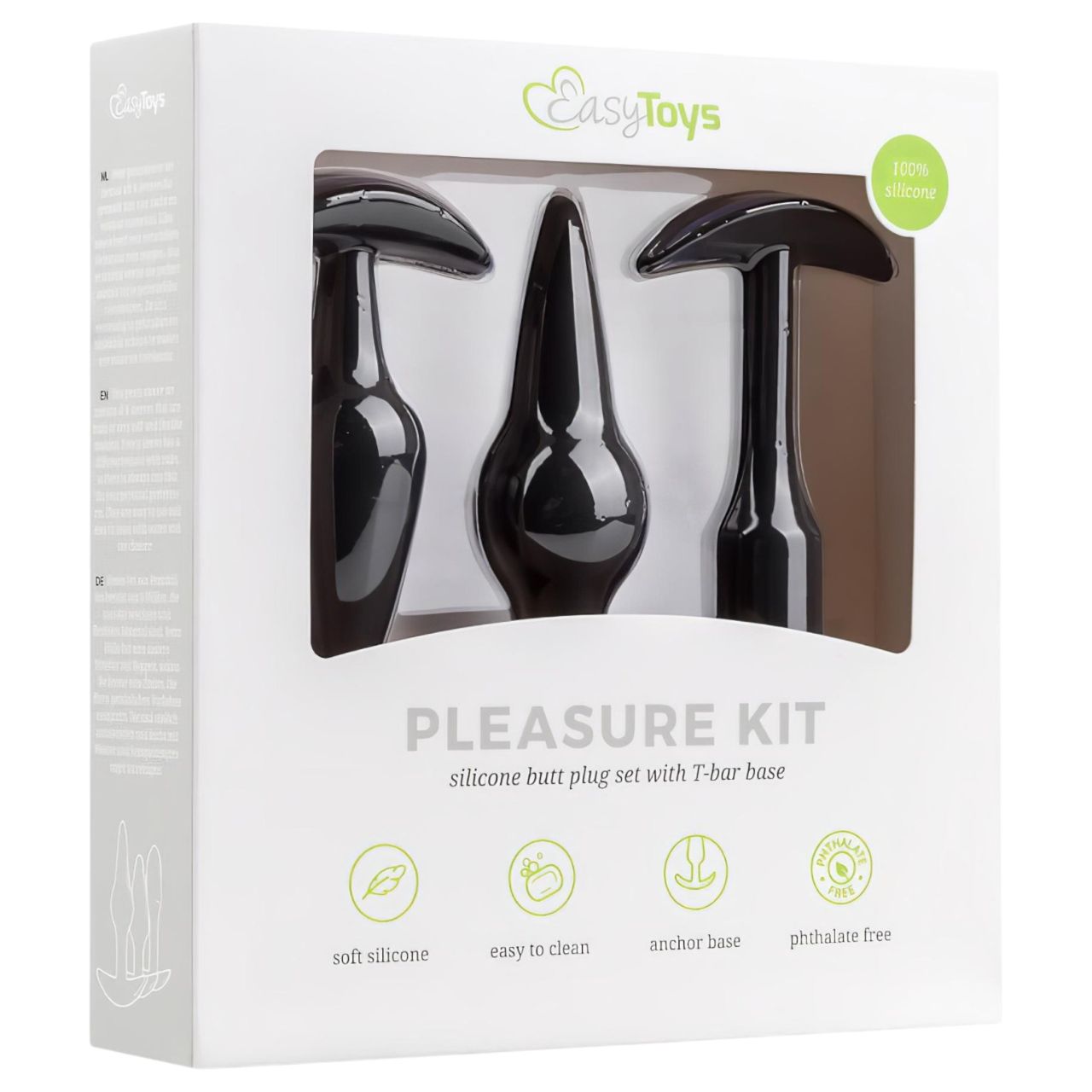 EasyToys Pleasure kit - változatos anál plug szett (fekete) EasyToys Pleasure kit - változatos anál plug szett (fekete)