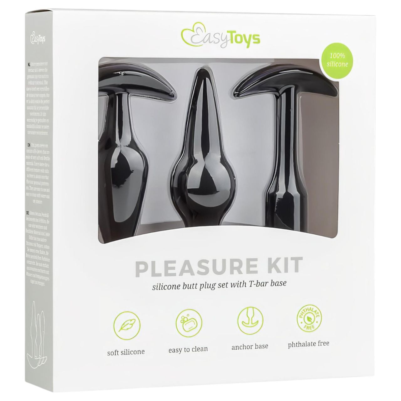 EasyToys Pleasure kit - változatos anál plug szett (fekete) EasyToys Pleasure kit - változatos anál plug szett (fekete)