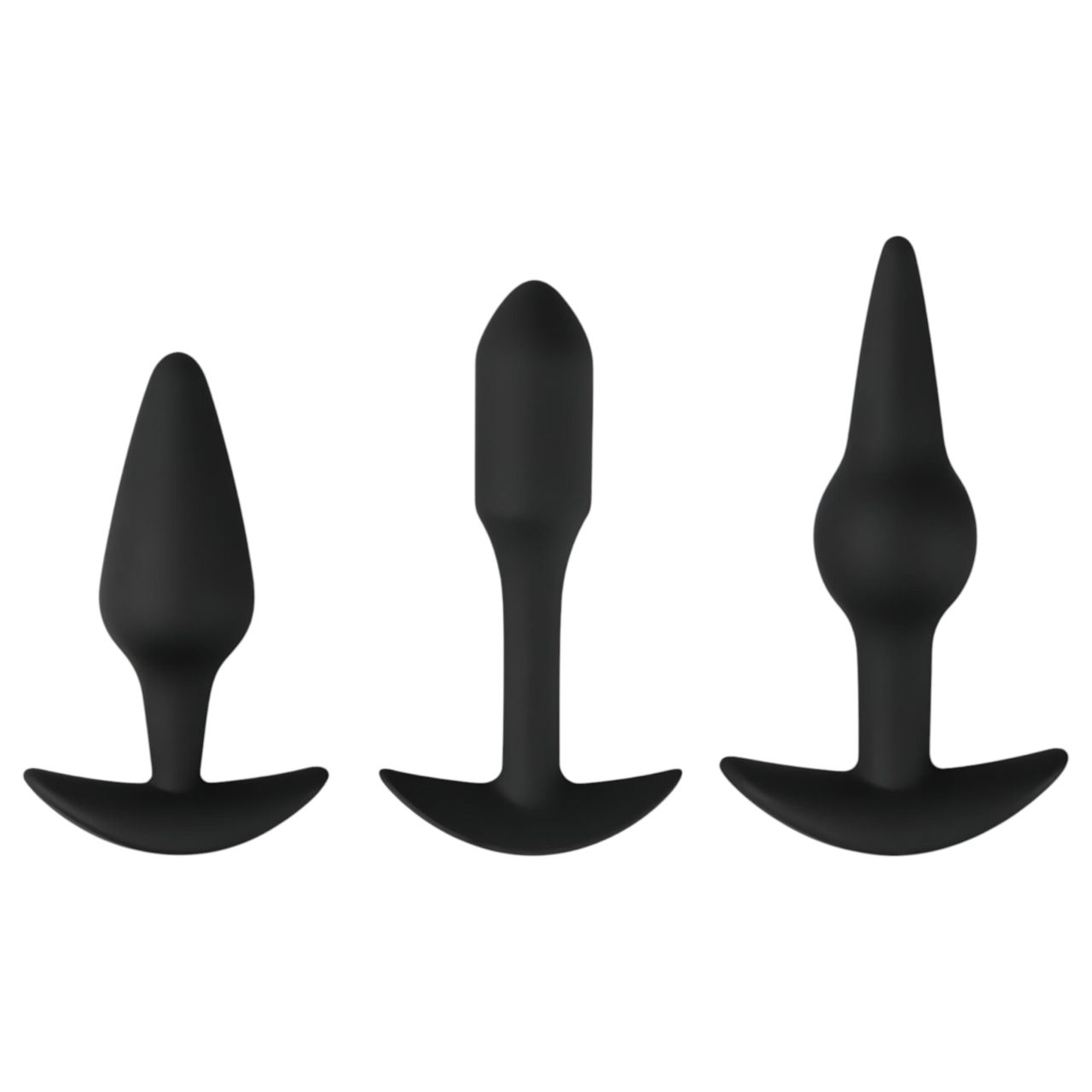 EasyToys Pleasure kit - változatos anál plug szett (fekete)