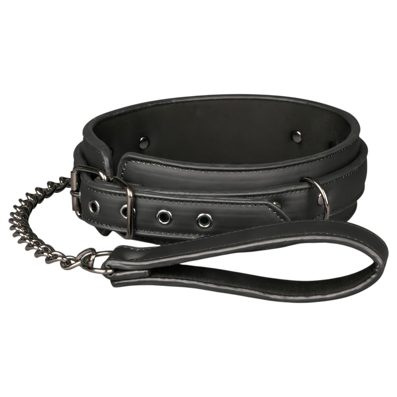 EasyToys - fétis nyakörv és póráz, bondage szett (fekete)