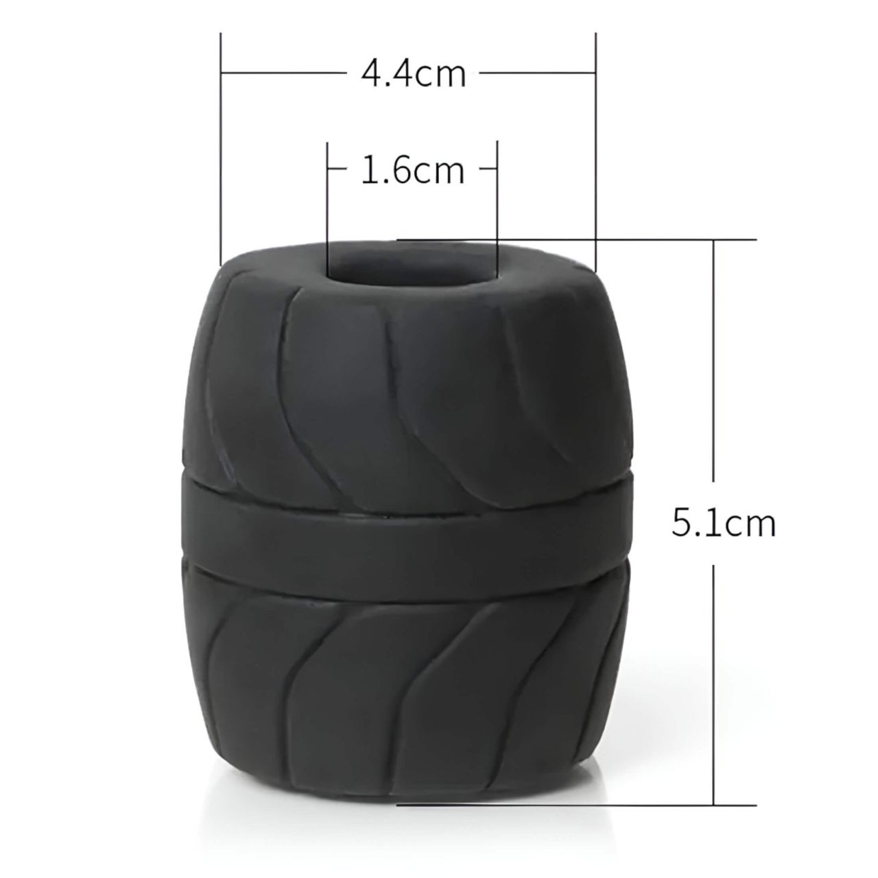 Perfect Fit - SilaSkin Ball Heregyűrű és nyújtó (fekete)